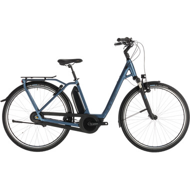 CUBE TOWN HYBRID EXC RT 400 WAVE Electric City Bike Blue 2019 0